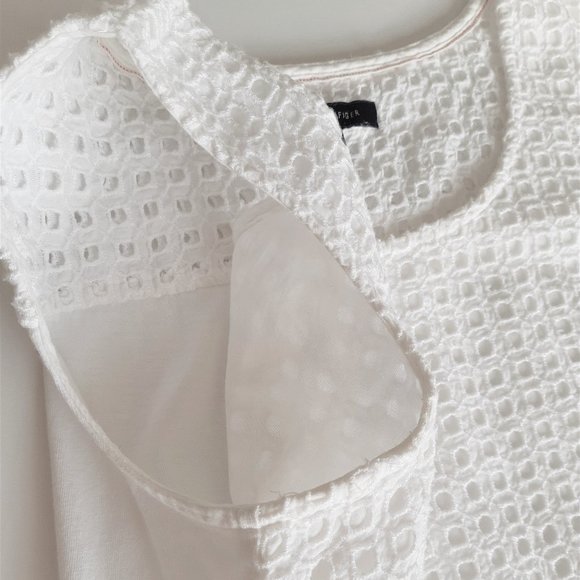 💖Host Pick 💖Tommy Hilfiger Tank Top Sleeveless White  Eyelet Cotton Shirt - Picture 12 of 12